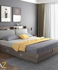 Giường gỗ công nghiệp AZ-07giuong mdf thai lan AZ 07