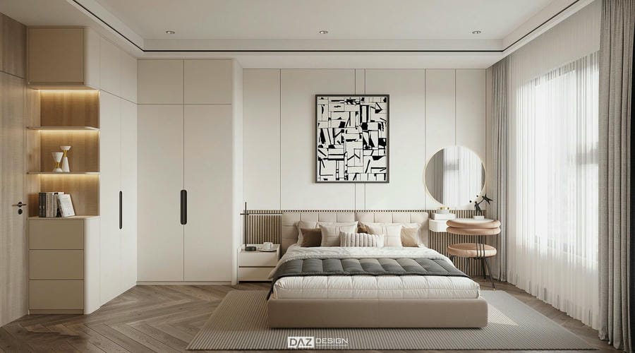 Màu sắc trong thiết kế nội thất phòng ngủ