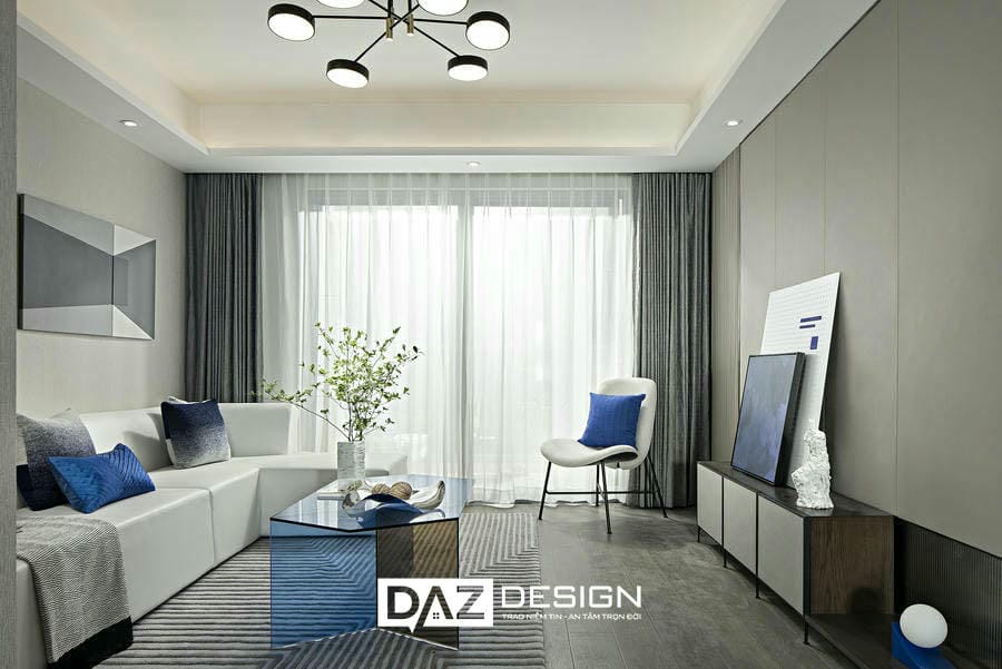 Phòng khách hiện đại kết hợp không gian mở