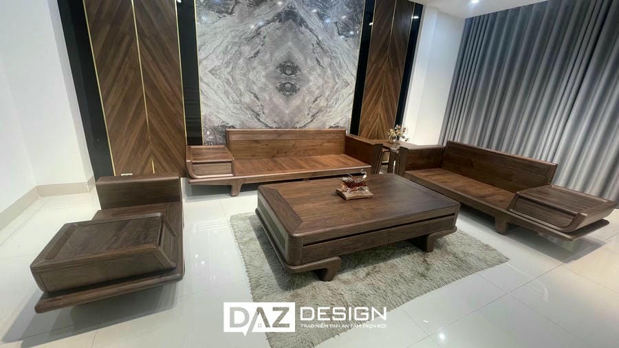 Bàn Ghế Gỗ óc Chó 6