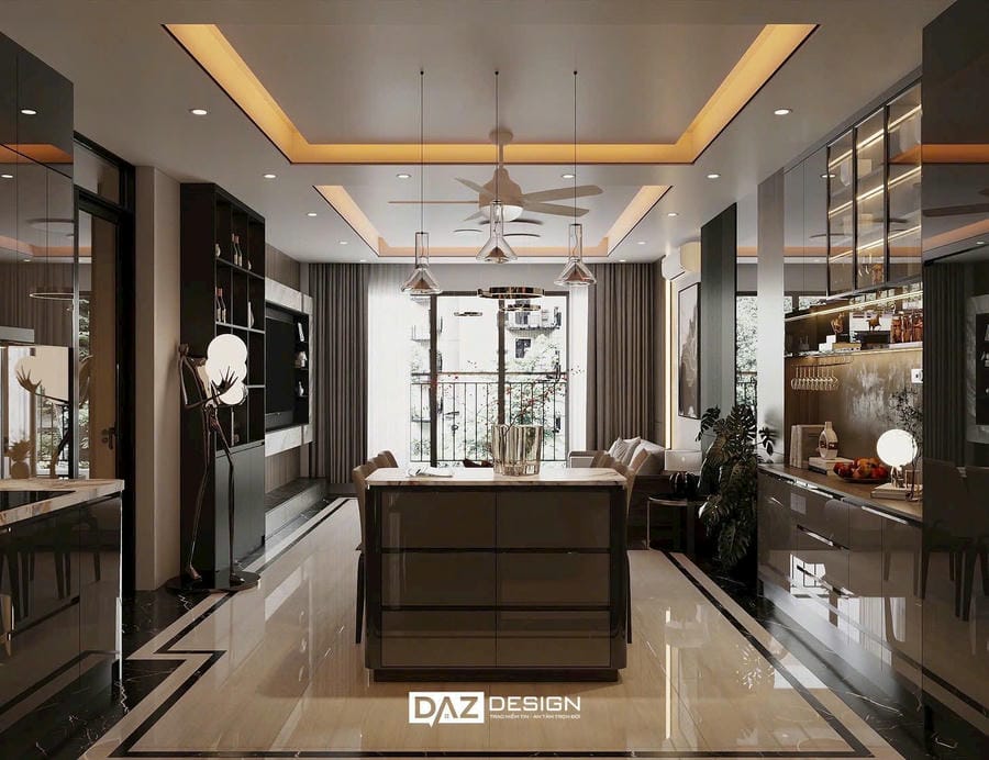 Thiết Kế Thi Công Nội Thất Nhà Phố 4 Tầng Long Biên