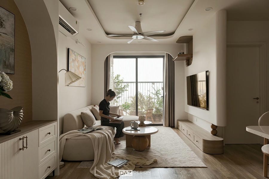 Hoàn Thiện Nội Thất Căn Hộ 100m2 Wabisabi Tại The Wisteria 1