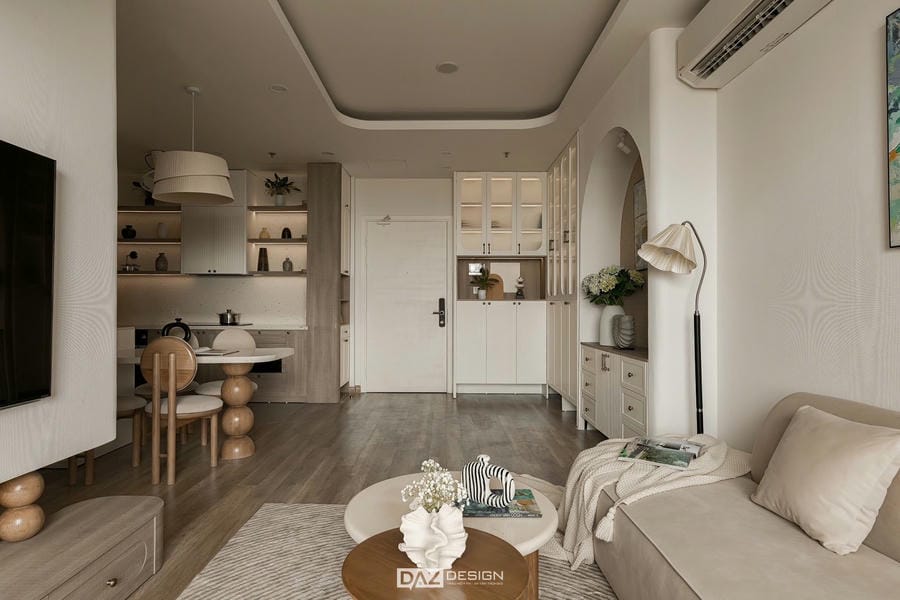 Hoàn Thiện Nội Thất Căn Hộ 100m2 Wabisabi Tại The Wisteria 14