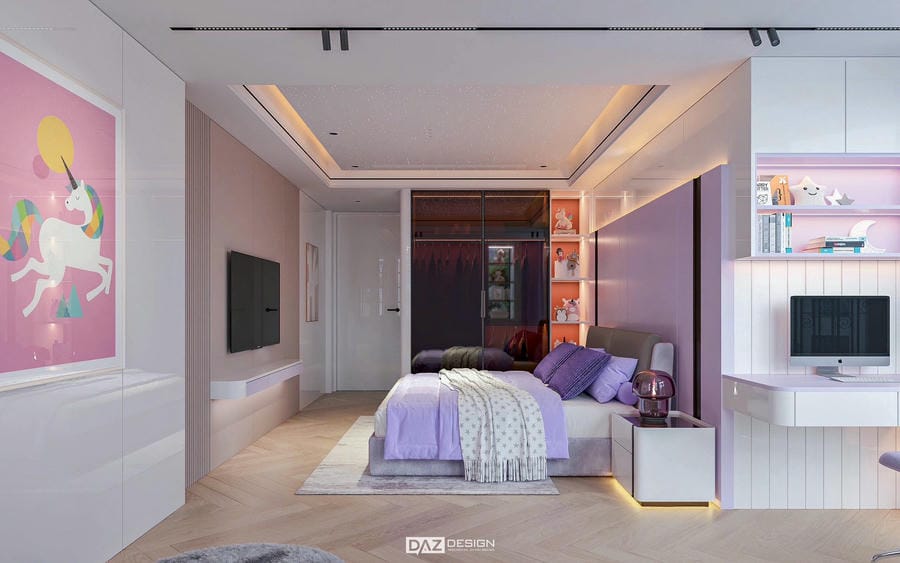 Thi Công Nội Thất Nhà Phố 5 Tầng Lamineta & Acrylic An Cường 45