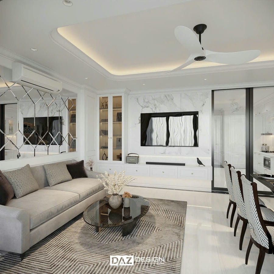 Thiết Kế Thi Công Nội Thất Nhà Đất Bếp + Khách + 4 Ngủ An Khánh 3