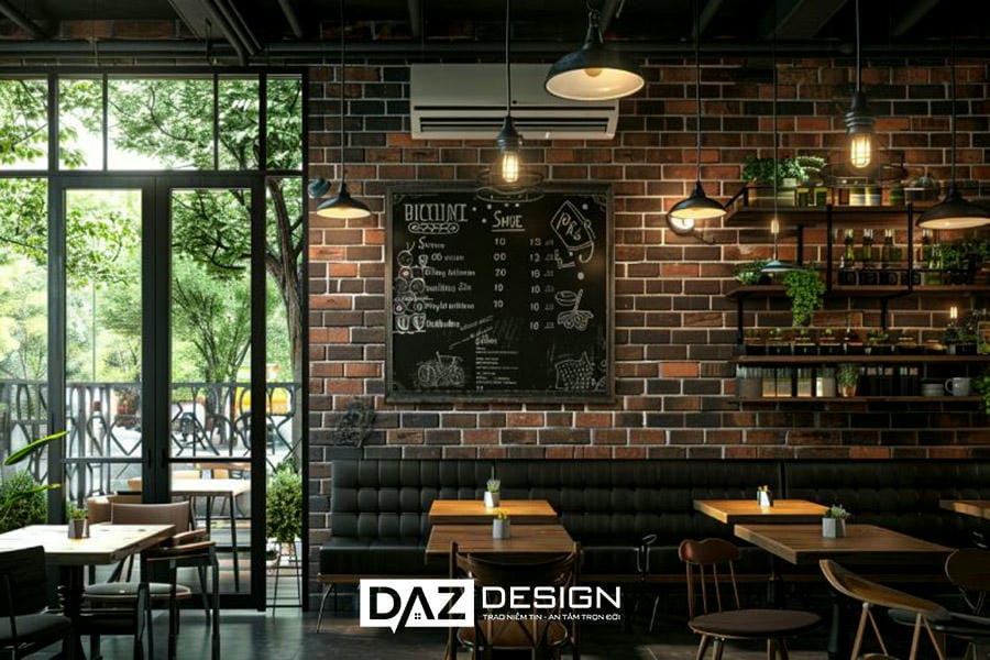 Thiết Kế Nhà Hàng Phong Cách Industrial