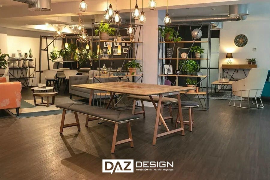 Thiết Kế Nội Thất Nhà Hàng Phong Cách Rustic