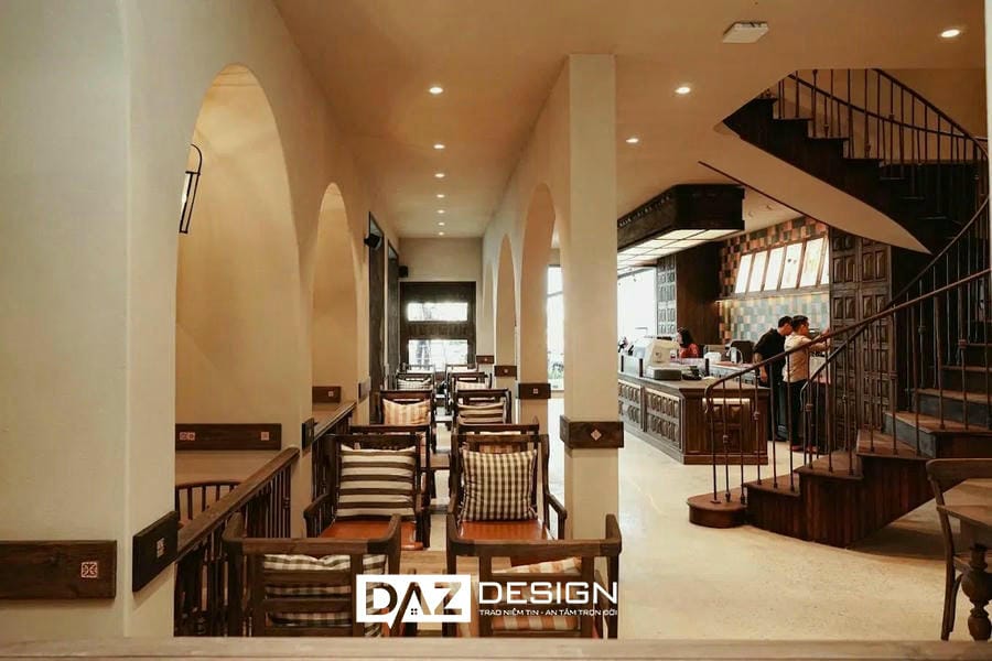 Thiết Kế Nội Thất Nhà Hàng Phong Cách Rustic
