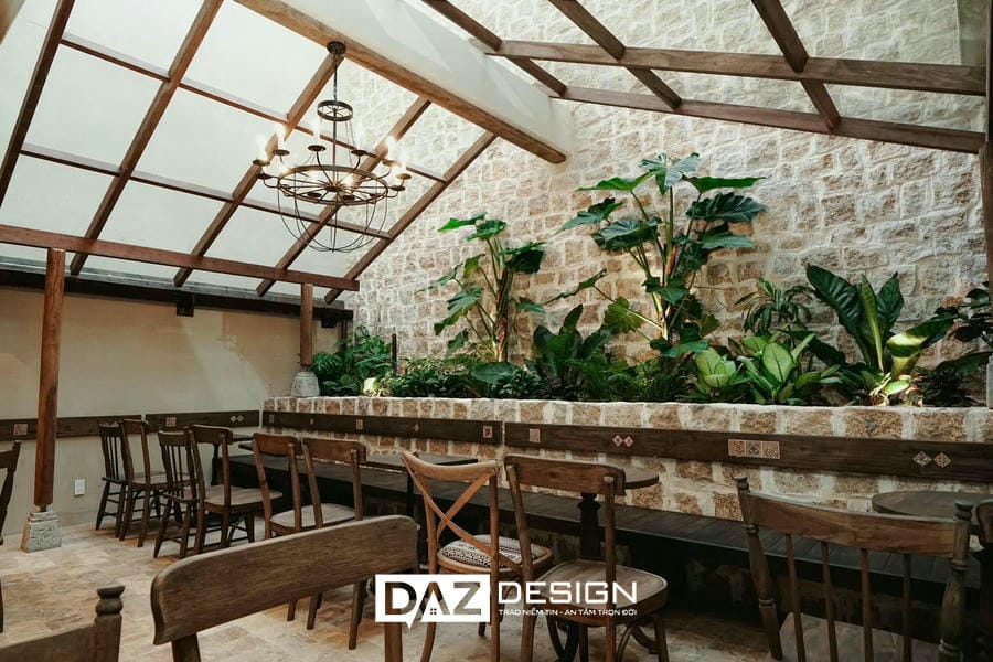 Thiết Kế Nội Thất Nhà Hàng Phong Cách Rustic